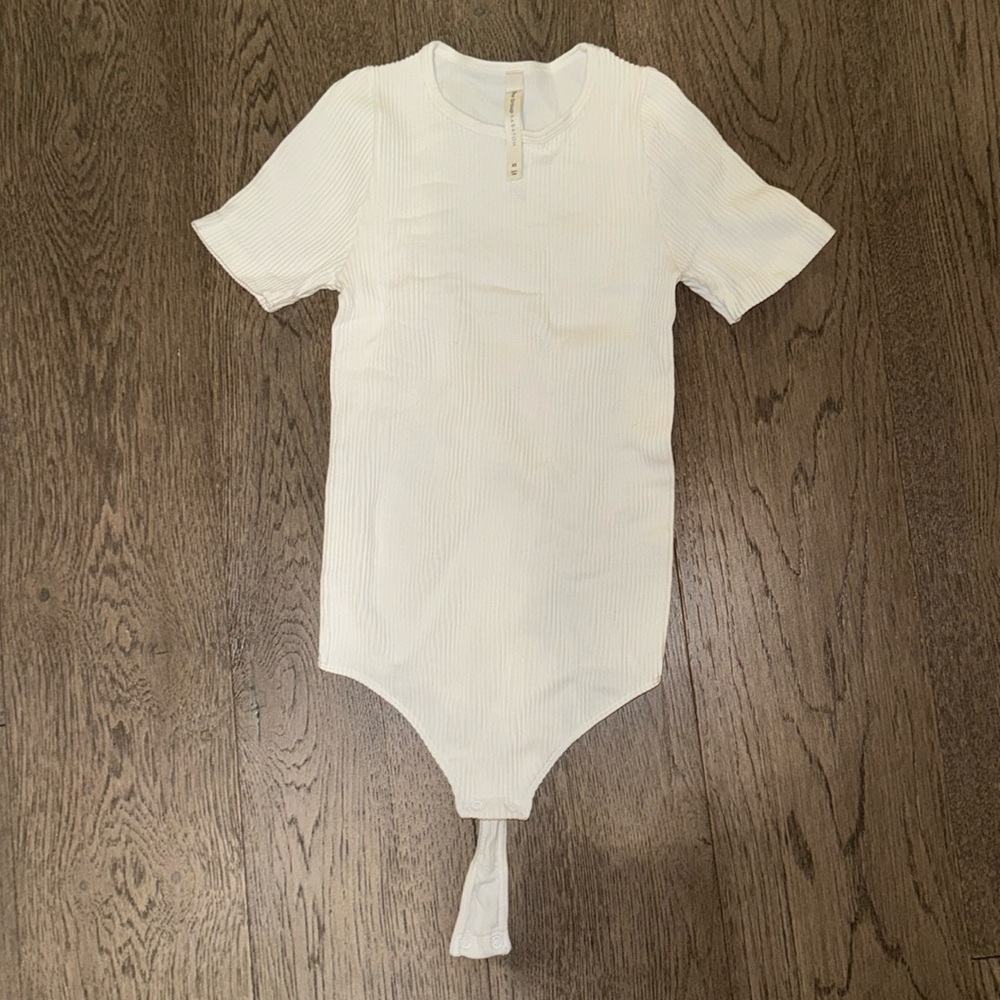 Aritzia- short sleeve bodysuit.